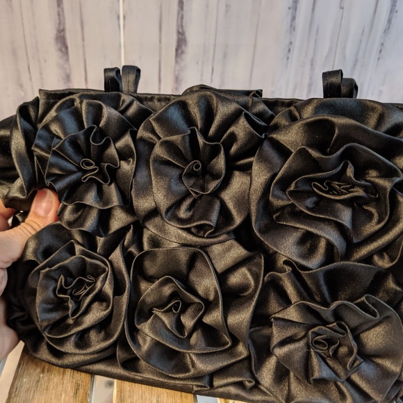 mod by design black evening purse handbag bag casu - Picture 1 of 5
